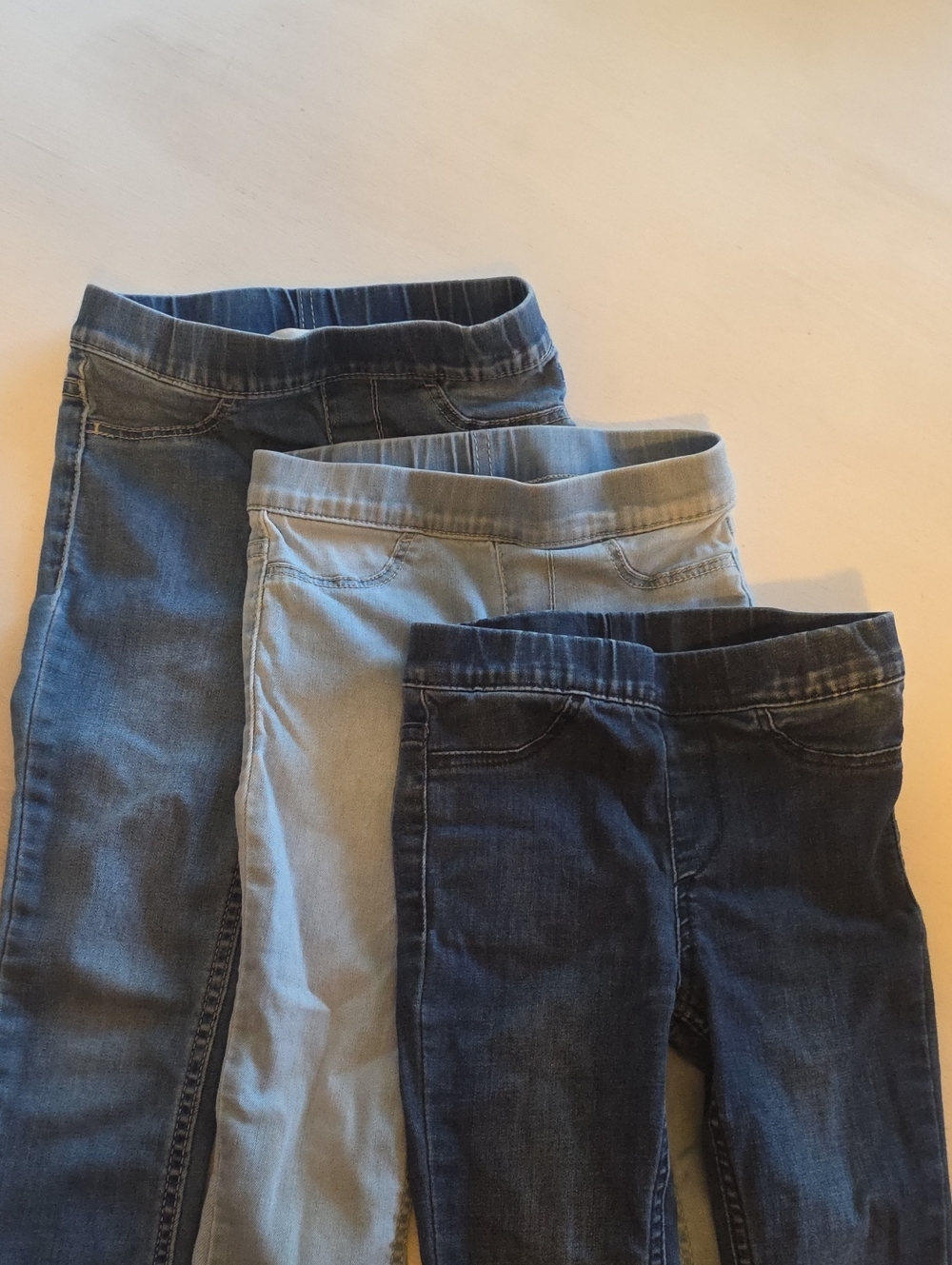 H&M Girls Blue Denim Jeggings - Medium Wash